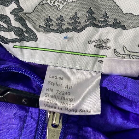 Nils Vintage Jacket Womens 10 Windbreaker Hooded Half Zip Pullover Ski Snow Vtg - Picture 12 of 14